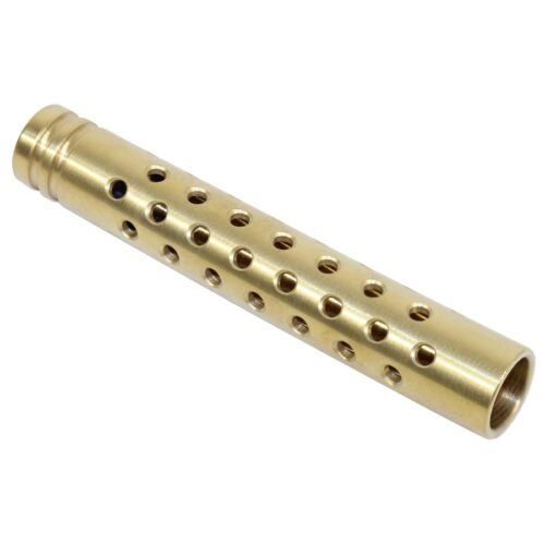 AR-15 5.5″ Muzzle Brake- Black & Tin Colors – Tin Coated – (gold titanium nitride)