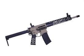 an ar - 15 rifle is shown on a white background