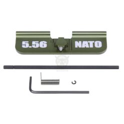AR-15 EJECTION PORT DUST COVER ASSEMBLY (GEN 3) (W/ LASERED 5.56 NATO)(ANODIZED GREEN)