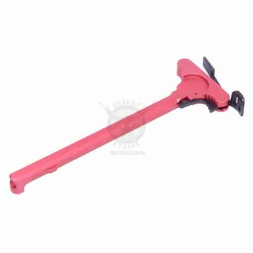 AR-15 CHARGING HANDLE WITH AMBIDEXTROUS LATCH ANODIZED RED