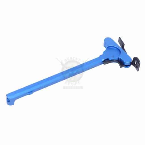 AR-15 CHARGING HANDLE WITH AMBIDEXTROUS LATCH ANODIZED BLUE