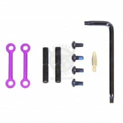 AR15 COMPLETE ANTI-ROTATION TRIGGER/HAMMER PIN SET ANODIZED PURPLE