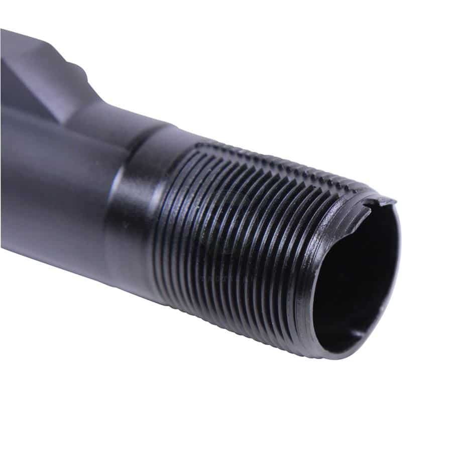 AR-15 Gen 2 mil-spec buffer tube with end plate and castle nut. 