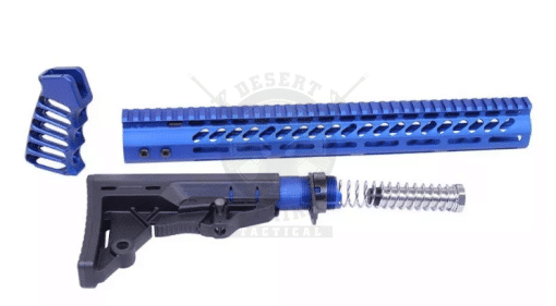 AR-15 ULTRALIGHT FURNITURE SET ANODIZED BLUE