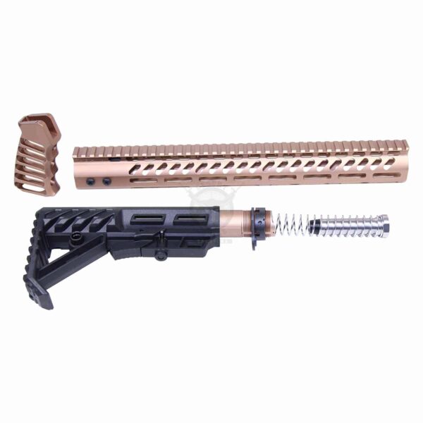 AR-15 ULTRALIGHT FURNITURE SET ANODIZED BRONZE