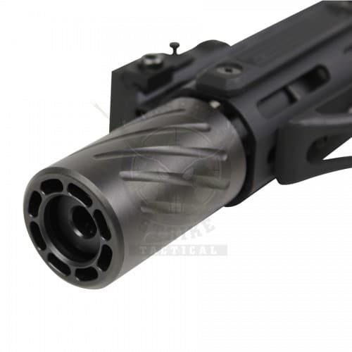 AR-15 MUZZLE COMP WITH QD BLAST SHIELD (9mm) (1/2 x 28)