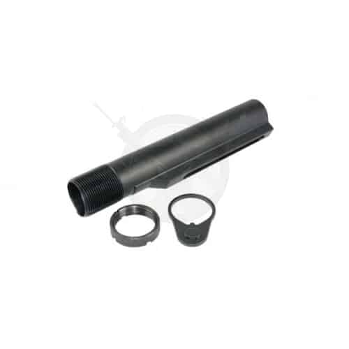 AR15 MIL-SPEC BUFFER TUBE WITH END PLATE AND CASTLE NUT