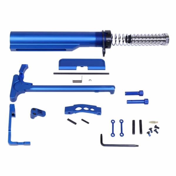 a blue tool kit with tools and tools