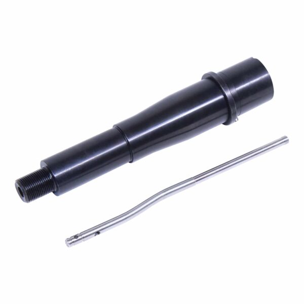 a black cylinder with a screw and a needle
