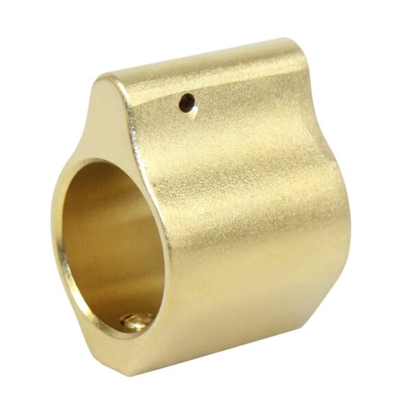 a gold metal ring on a white background