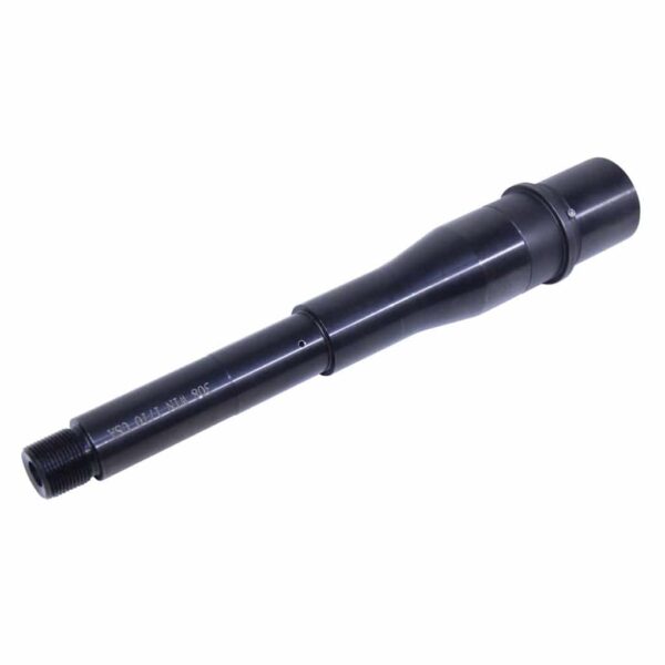 a black plastic tube with a white background