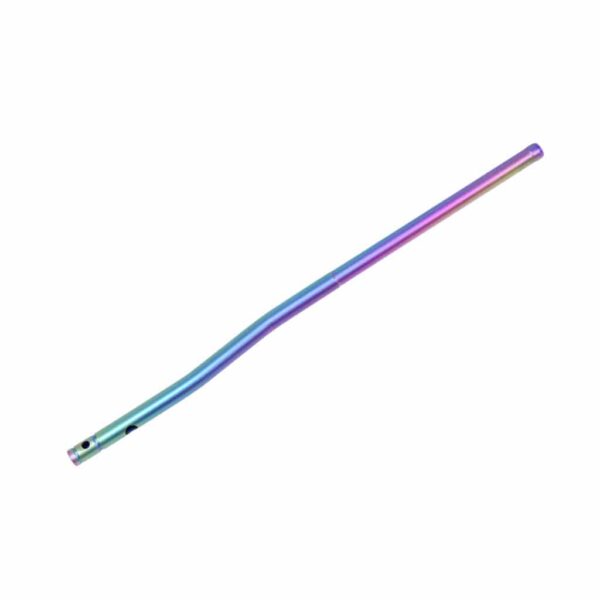 a rainbow colored wire on a white background