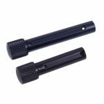 a pair of black grips with a white background