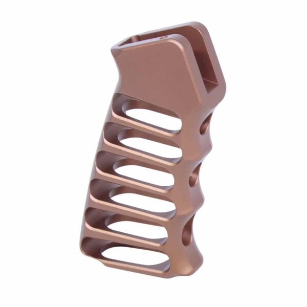 a close up of a metal object on a white background