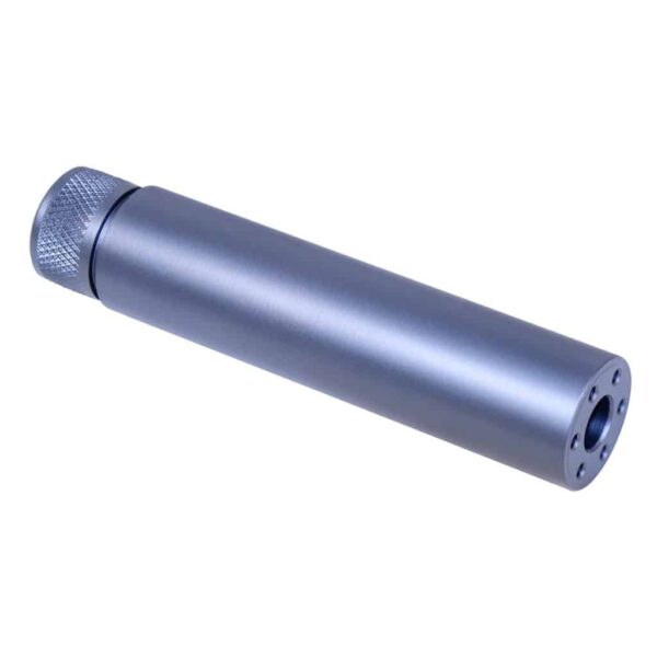 an aluminum cylinder with a hole in the middle