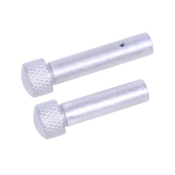 a pair of white plastic grips for a pair of white plastic grips