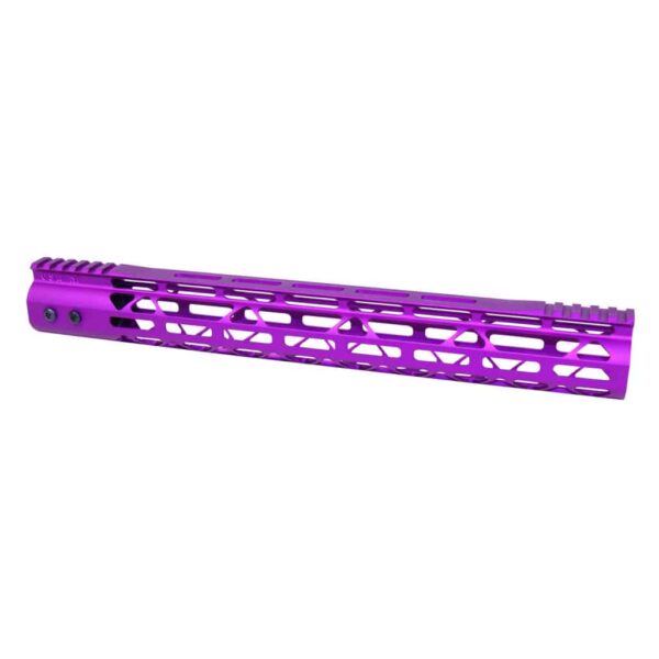 a purple rifle rail on a white background