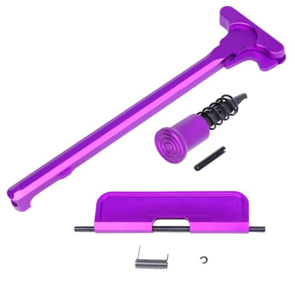 a purple tool is shown with tools needed to use it