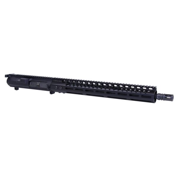 a black rifle rail with a white background
