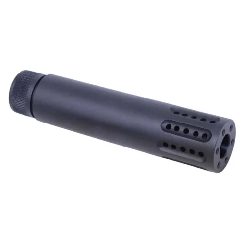 AR-15 CAL SLIP OVER BARREL SHROUD WITH MULTI PORT MUZZLE BRAKE (9MM) – BLACK & FDE