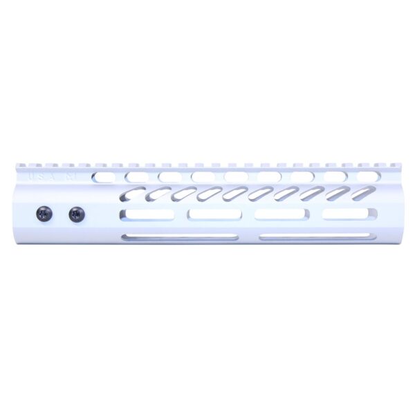 a close up of a white plastic object on a white background