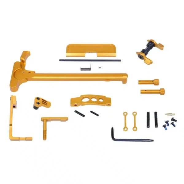 a set of yellow parts for a vehicle