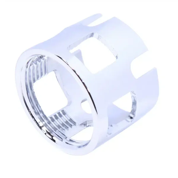 a white ring with a hole in the middle
