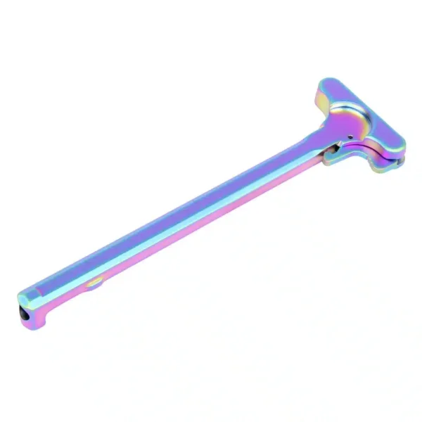 a multicolored wrench on a white background