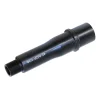 a close up of a black object on a white background