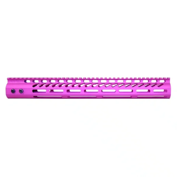 a pink plastic keyboard on a white background