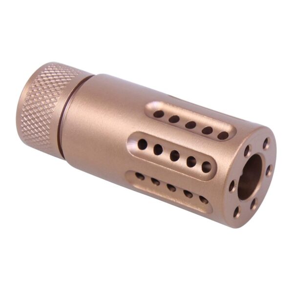 a small metal object with holes in it
