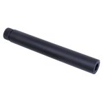 a black plastic tube on a white background