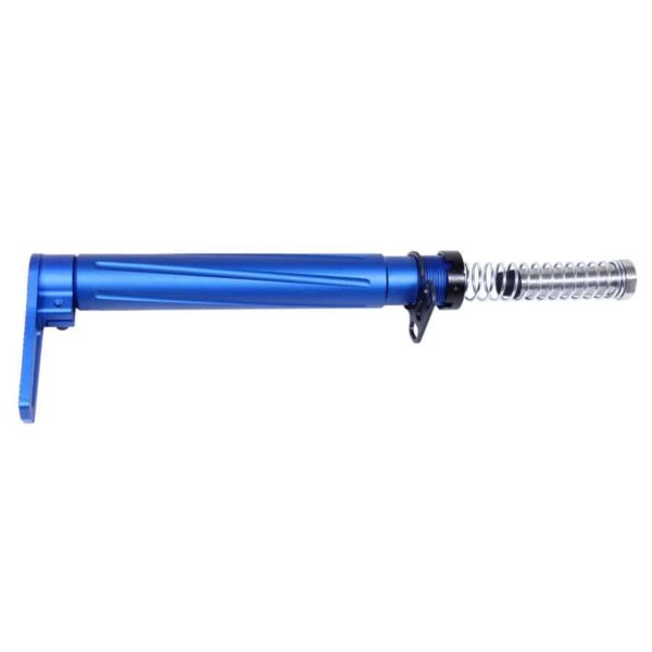 a blue screwdriver on a white background