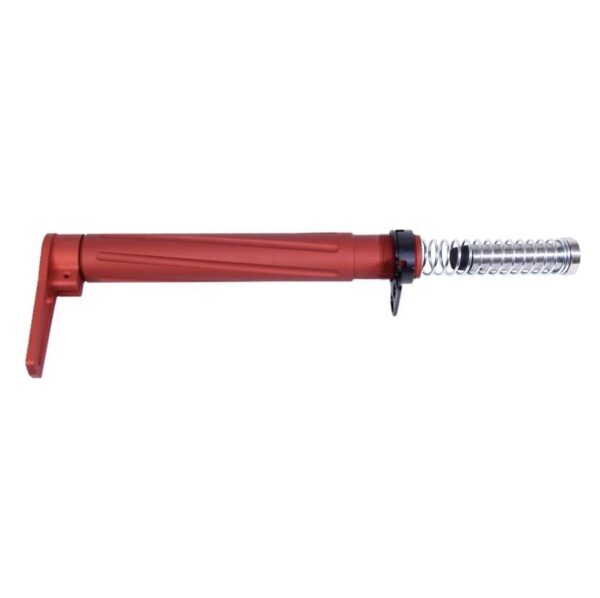 a screwdriver with a red handle on a white background