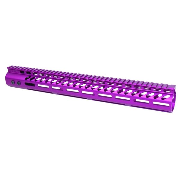 a purple rifle rail on a white background