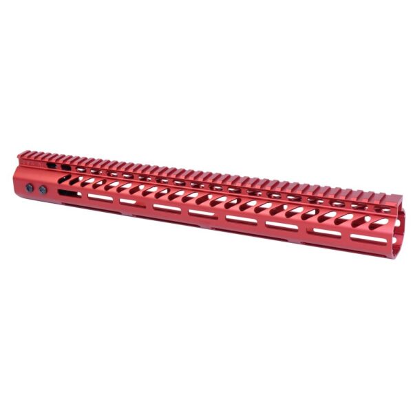 a red handguard for a rifle on a white background
