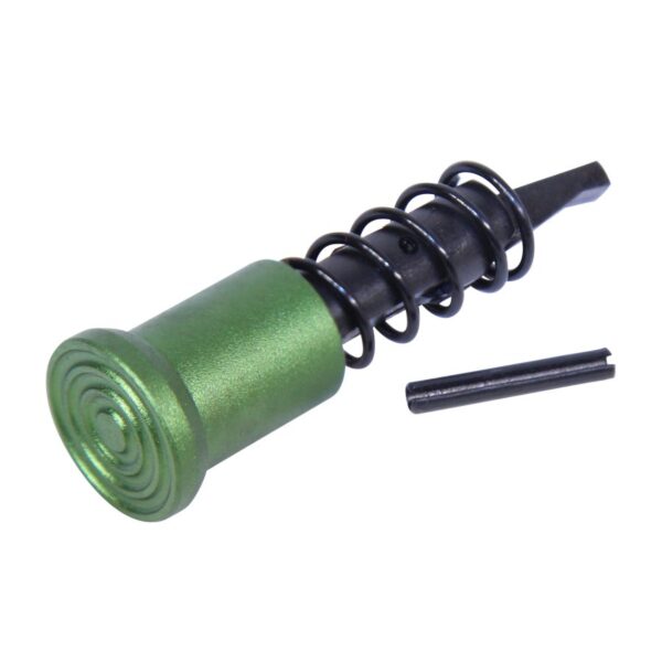 an image of a green spring and screw