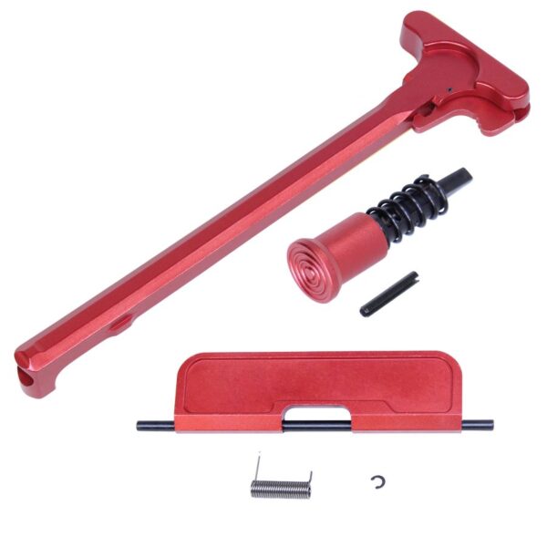 a red tool with a wrench and a screwdriver