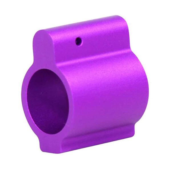 a purple plastic object on a white background