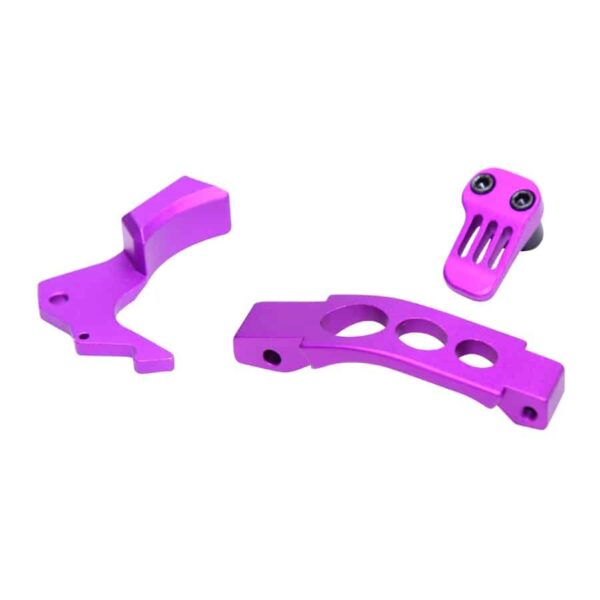 a pair of pink plastic parts for a camera