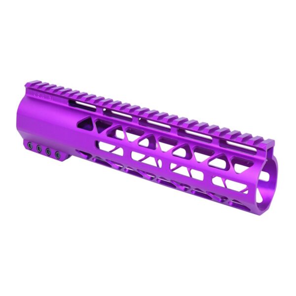 a purple rifle rail on a white background