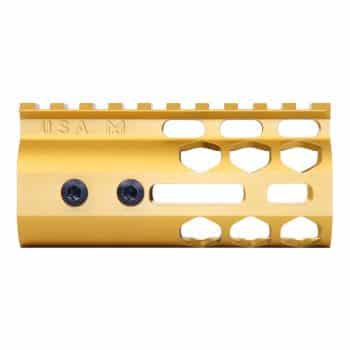 a gold metal tool holder with holes and holes