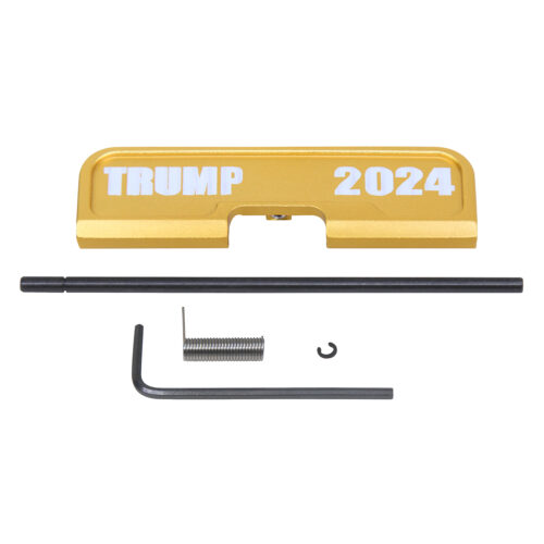 AR-15 EJECTION PORT DUST COVER ASSEMBLY (GEN 3) (W/ LASERED TRUMP 2024) – MULTIPLE COLORS – Anodized Gold