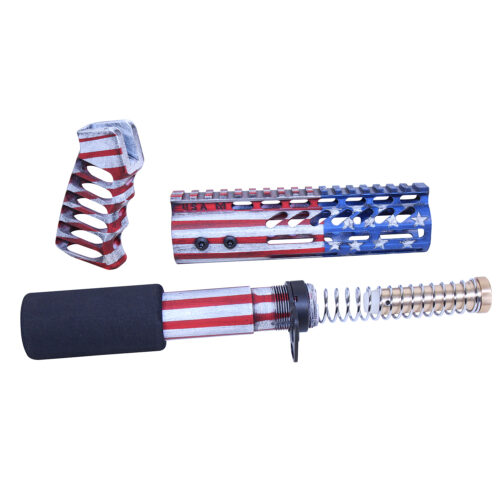 AR-15 “TRUMP SERIES” LIMITED EDITION PISTOL FURNITURE SET (CERAKOTE BATTLEWORN FINISH)