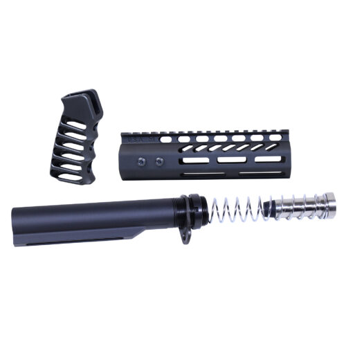 AR .308 Pistol Furniture Set With Miltube – Black