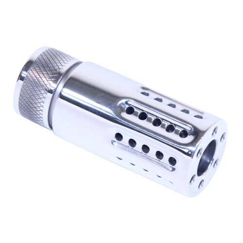 AR-15 Micro Slip Over Barrel Shroud With Multi Port Muzzle Brake (High Polish)