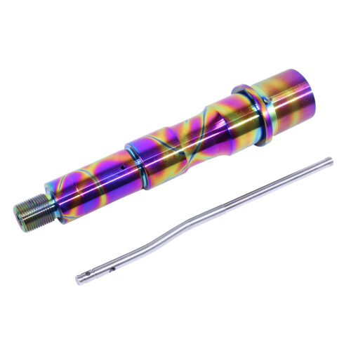 5.5″ 5.56mm 1:5 Twist Contour 4150 Barrel With Gas Tube (Rainbow PVD Coated) (Tie Dye Pattern)