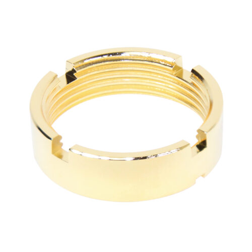 AR-15 CASTLE NUT FOR CAR/M4 BUFFER TUBE – Black and Gold Plated – Gold Plated
