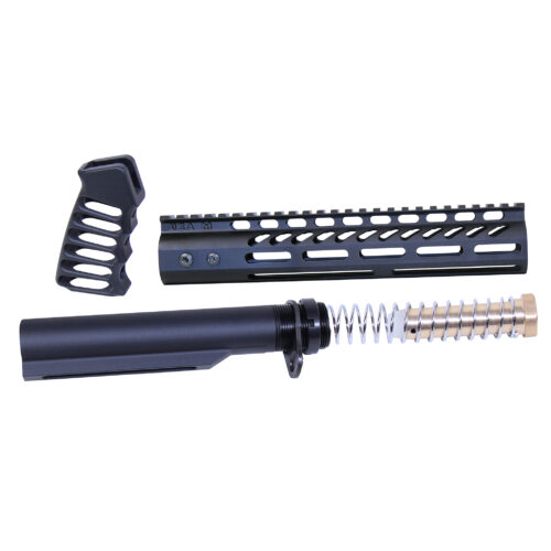 AR-15 10″ Pistol Brace Build Kit With Milspec Buffer Tube – Multiple Colors