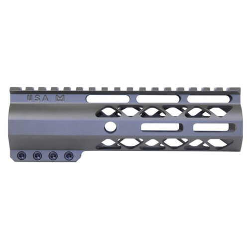 7″ AIR-LOK Series M-LOK Compression Free Floating Handguard With Monolithic Top Rail (OD Green)